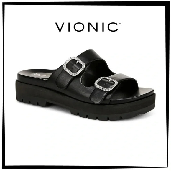 Vionic Shoes - VIONIC Capitola Lug Platform Sandal Women’s Size 7 Black BNIB